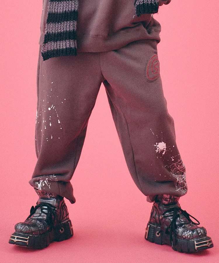 JACKROSE(ジャックローズ) |GALFY/ガルフィー スパイダー犬スウェットパンツ *セットアップ対応(MENS)