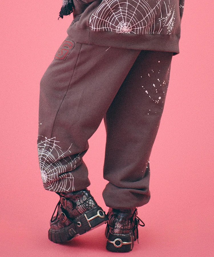 JACKROSE(ジャックローズ) |GALFY/ガルフィー スパイダー犬スウェットパンツ *セットアップ対応(MENS)