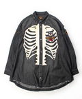 JACKROSE(ジャックローズ) |【VANSON×GALFY×JACKROSE】骨犬 Demin Shirts(MENS)