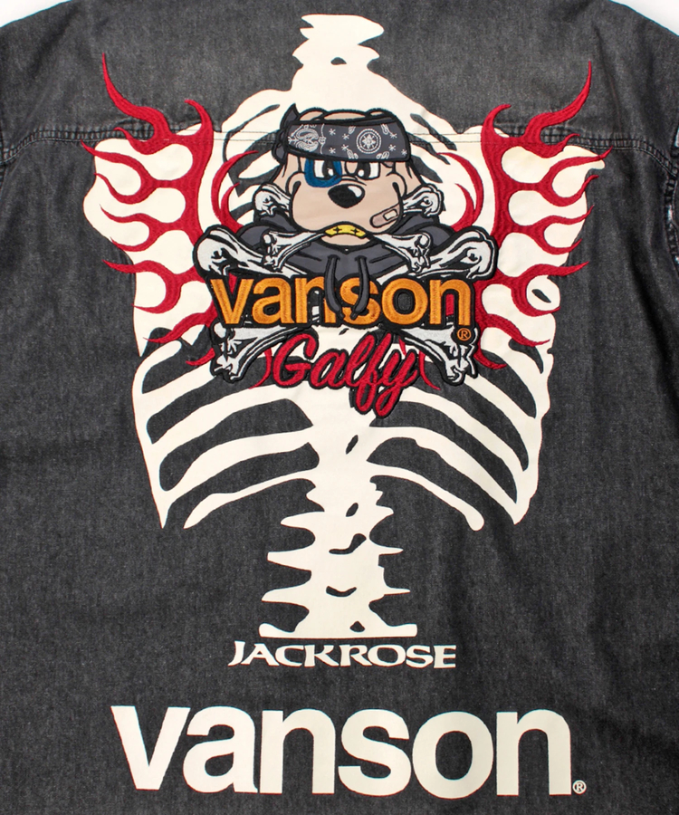 JACKROSE(ジャックローズ) |【VANSON×GALFY×JACKROSE】骨犬 Demin Shirts(MENS)