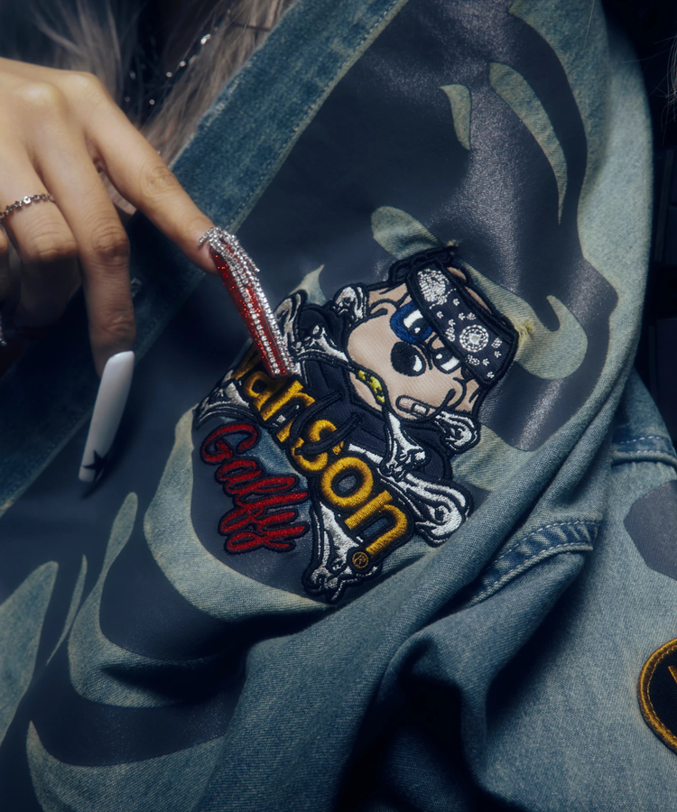 JACKROSE(ジャックローズ) |【VANSON×GALFY×JACKROSE】骨犬 Demin Shirts(MENS)
