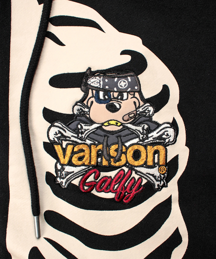 JACKROSE(ジャックローズ) |【VANSON×GALFY×JACKROSE】骨犬 Zip Hoodie(MENS)