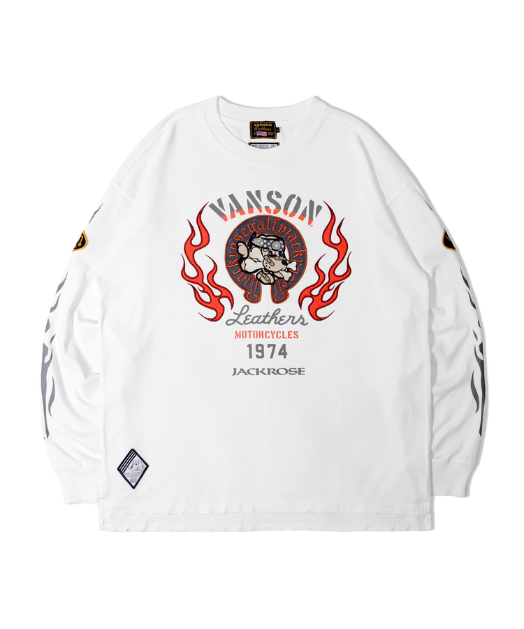 JACKROSE(ジャックローズ) |【VANSON×GALFY×JACKROSE】炎犬Long Sleeve Tee(MENS)