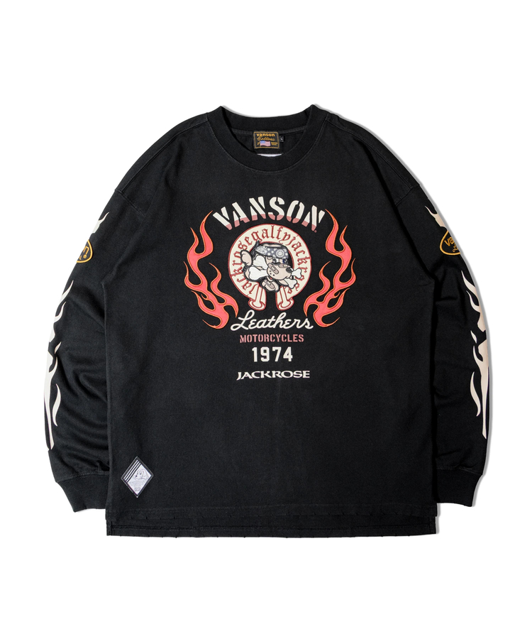 JACKROSE(ジャックローズ) |【VANSON×GALFY×JACKROSE】炎犬Long Sleeve Tee(MENS)