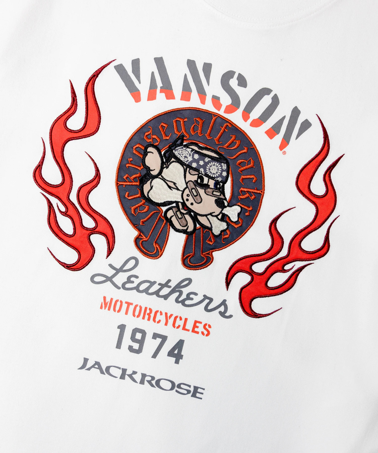 JACKROSE(ジャックローズ) |【VANSON×GALFY×JACKROSE】炎犬Long Sleeve Tee(MENS)