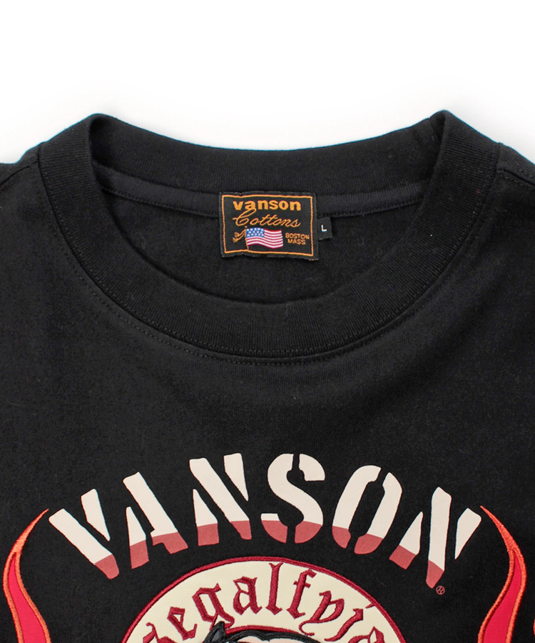 JACKROSE(ジャックローズ) |【VANSON×GALFY×JACKROSE】炎犬Long Sleeve Tee(MENS)