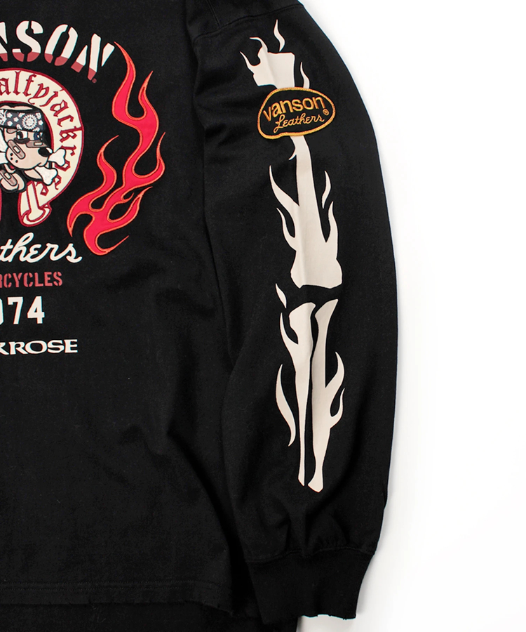 JACKROSE(ジャックローズ) |【VANSON×GALFY×JACKROSE】炎犬Long Sleeve Tee(MENS)