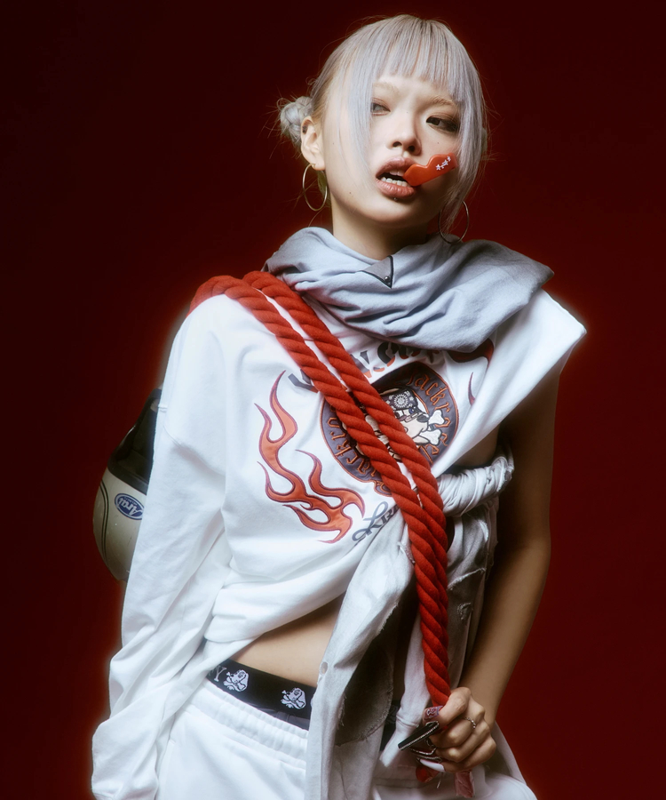 JACKROSE(ジャックローズ) |【VANSON×GALFY×JACKROSE】炎犬Long Sleeve Tee(MENS)