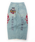 JACKROSE(ジャックローズ) |【VANSON×GALFY×JACKROSE】骨犬 Buggy Denim Pants(MENS)
