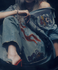 JACKROSE(ジャックローズ) |【VANSON×GALFY×JACKROSE】骨犬 Buggy Denim Pants(MENS)