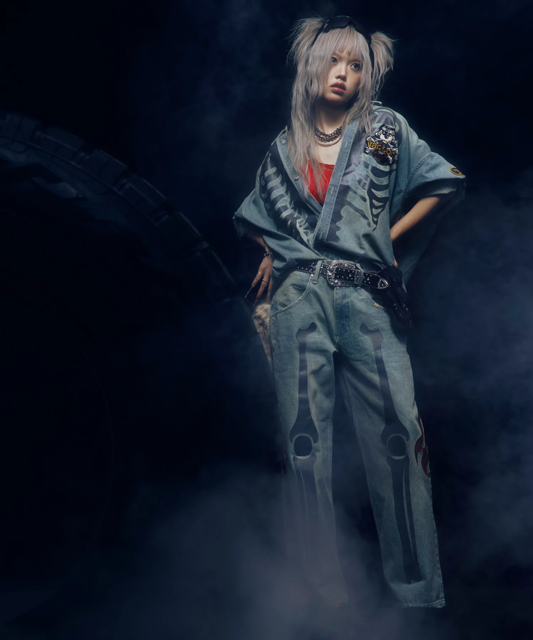 JACKROSE(ジャックローズ) |【VANSON×GALFY×JACKROSE】骨犬 Buggy Denim Pants(MENS)