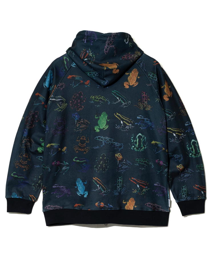 go slow caravan(ゴースローキャラバン) |寝るまで気持ちいい総柄スムースZIPフーディー (MENS)