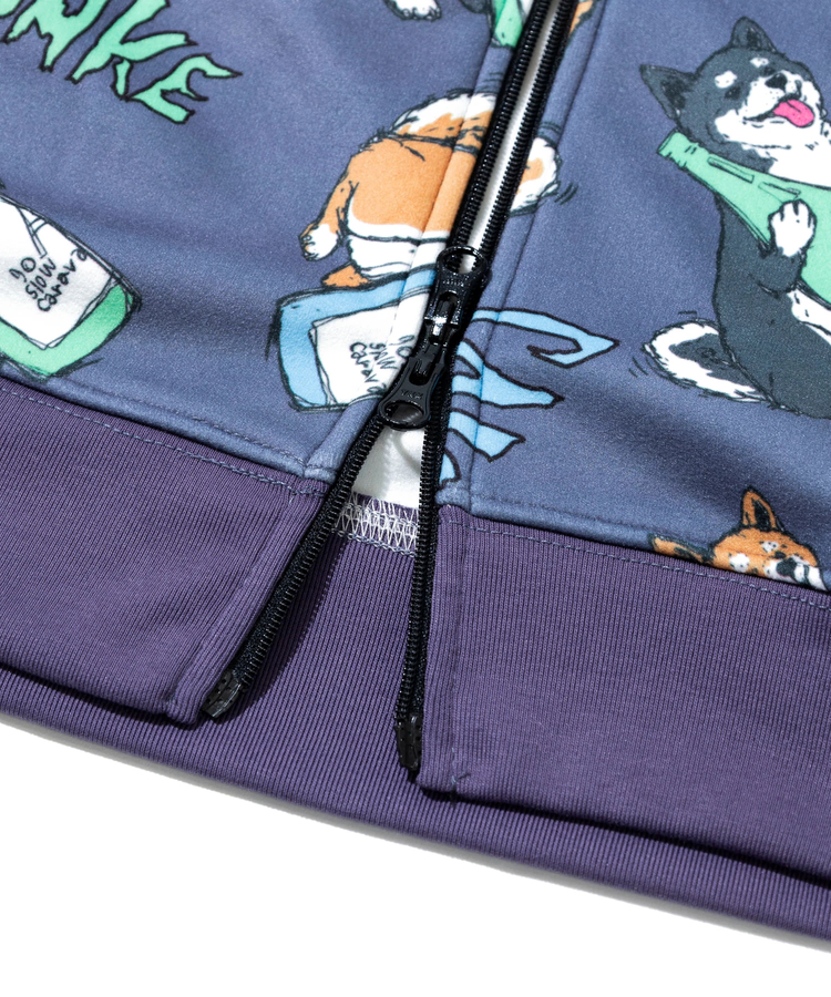 go slow caravan(ゴースローキャラバン) |寝るまで気持ちいい総柄スムースZIPフーディー (MENS)