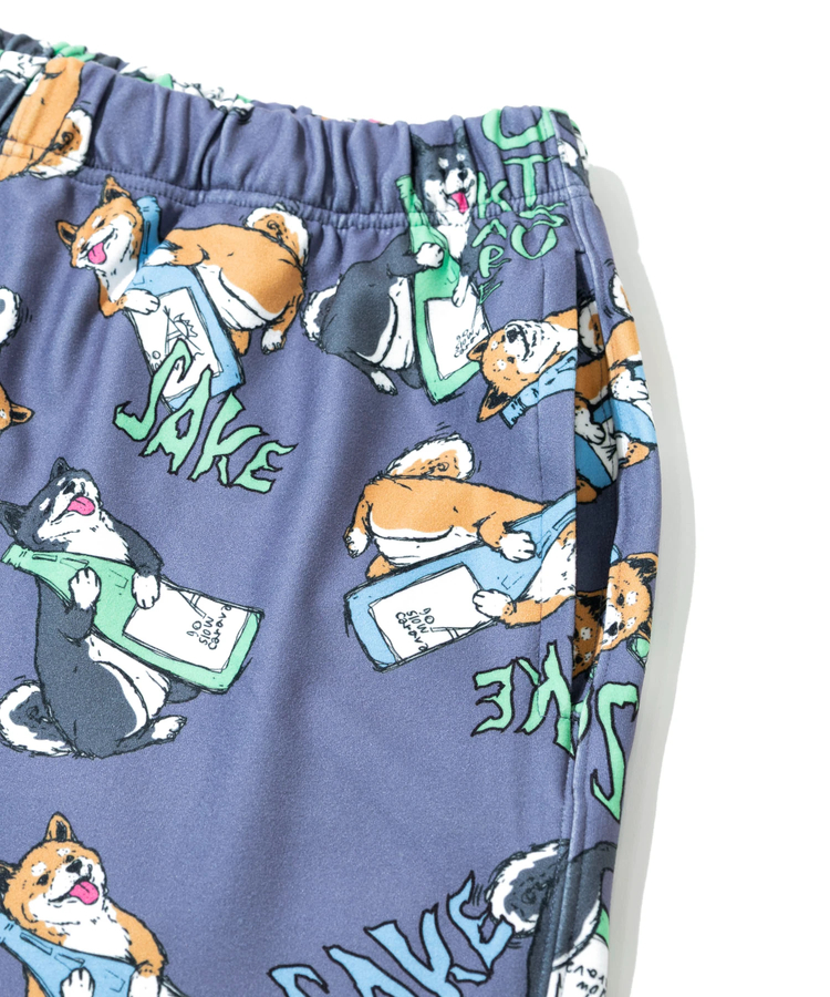 go slow caravan(ゴースローキャラバン) |寝るまで気持ちいい総柄スムースパンツ (MENS)