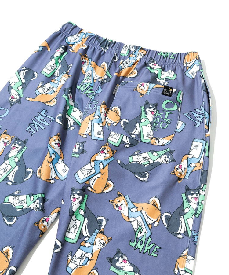 go slow caravan(ゴースローキャラバン) |寝るまで気持ちいい総柄スムースパンツ (MENS)