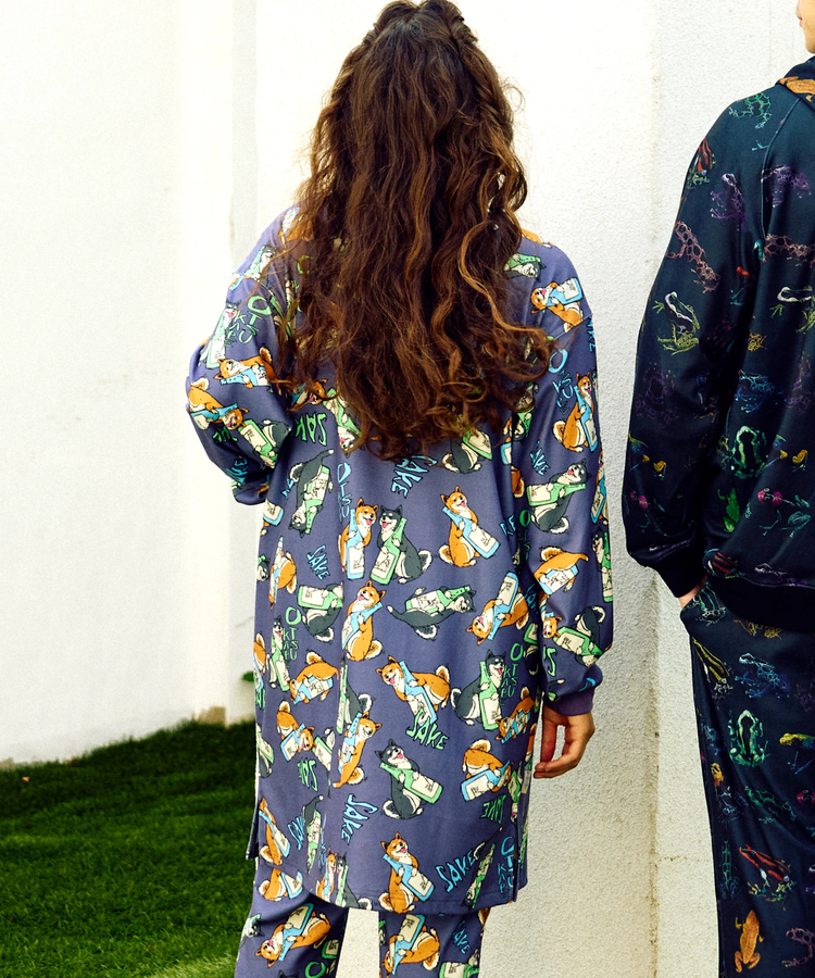 go slow caravan(ゴースローキャラバン) |寝るまで気持ちいい総柄スムースワンピース (WOMENS)