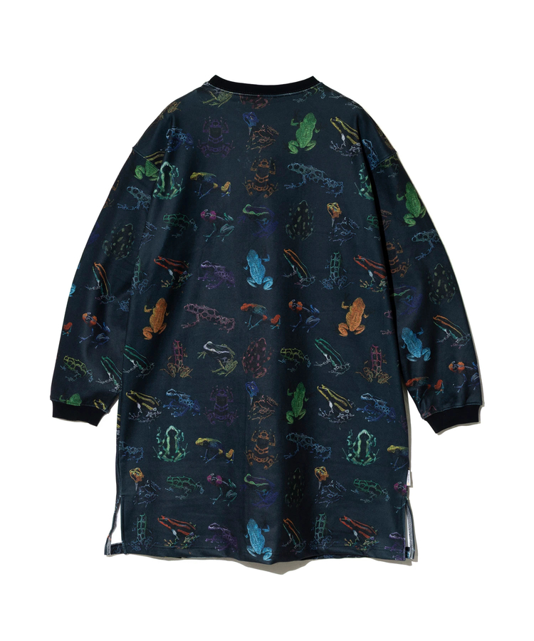 go slow caravan(ゴースローキャラバン) |寝るまで気持ちいい総柄スムースワンピース (WOMENS)