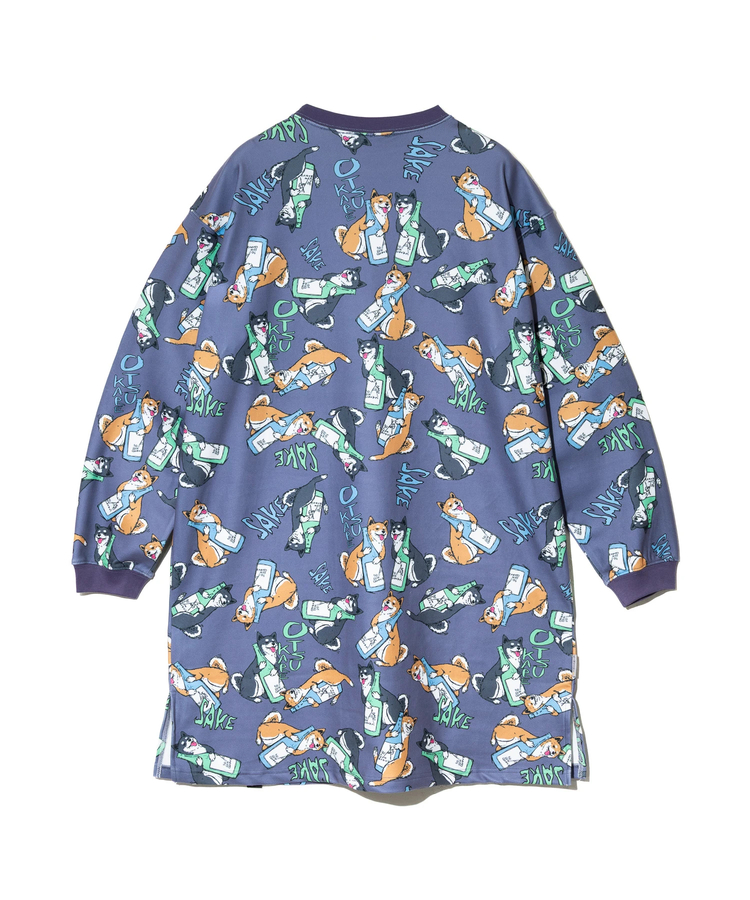 go slow caravan(ゴースローキャラバン) |寝るまで気持ちいい総柄スムースワンピース (WOMENS)