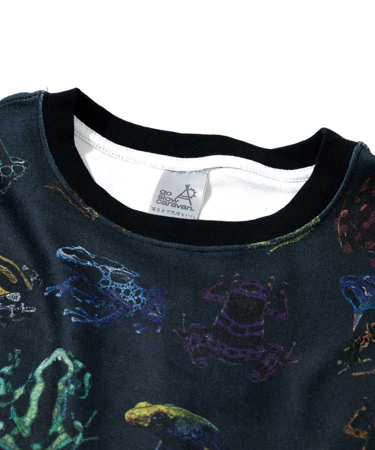 go slow caravan(ゴースローキャラバン) |寝るまで気持ちいい総柄スムースワンピース (WOMENS)