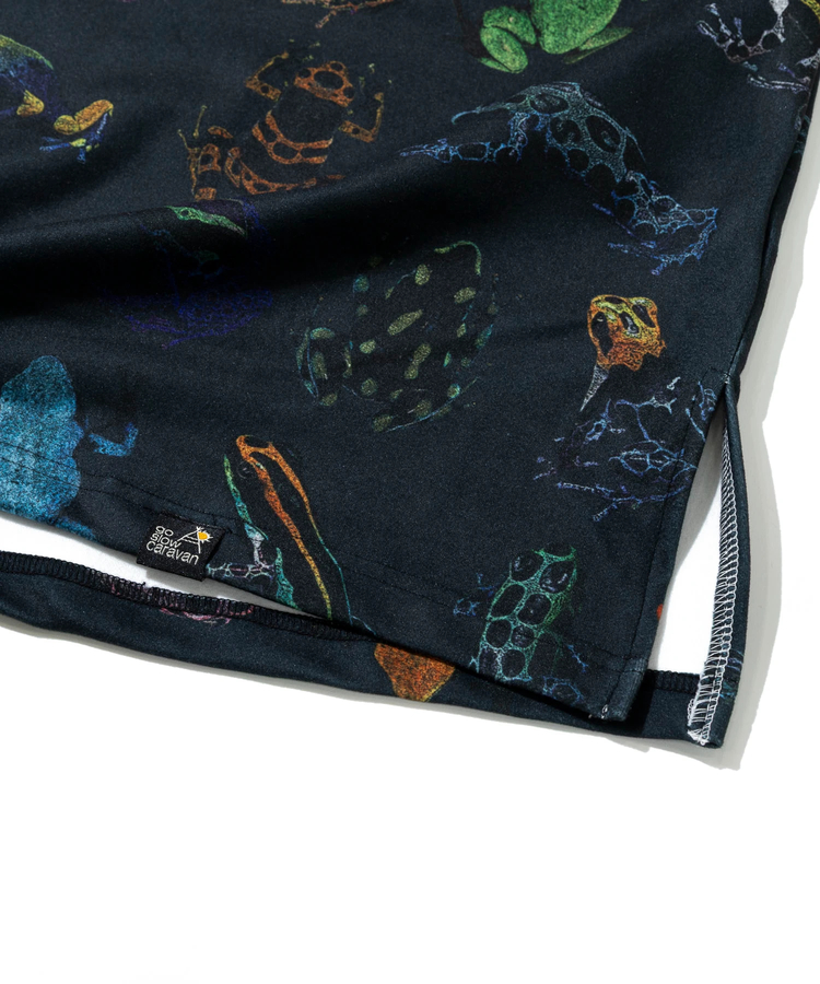 go slow caravan(ゴースローキャラバン) |寝るまで気持ちいい総柄スムースワンピース (WOMENS)