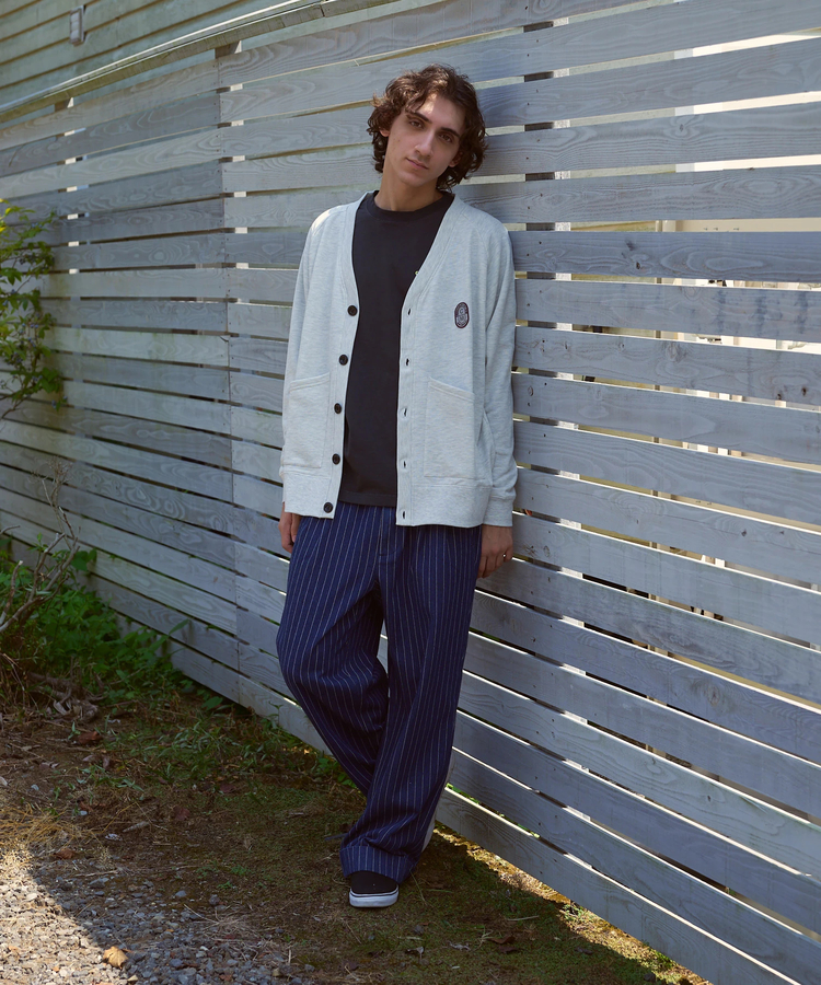 go slow caravan(ゴースローキャラバン) |COBMASTER/コブマスター 裏毛×プリント カーディガン (MENS)