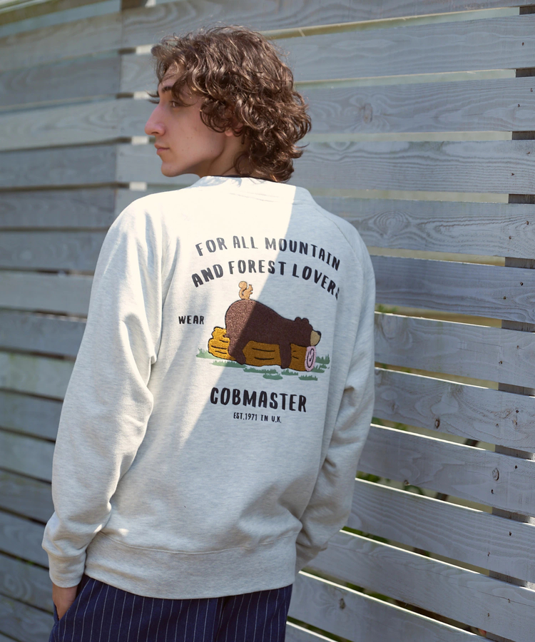 go slow caravan(ゴースローキャラバン) |COBMASTER/コブマスター 裏毛×プリント カーディガン (MENS)