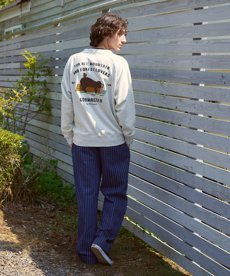 go slow caravan(ゴースローキャラバン) |COBMASTER/コブマスター 裏毛×プリント カーディガン (MENS)