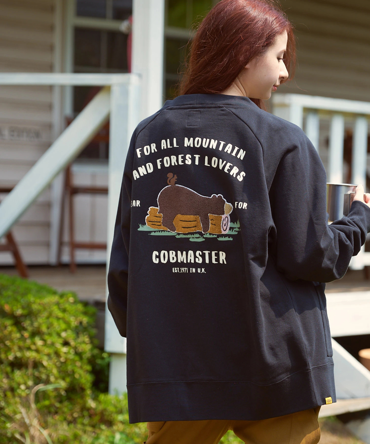 go slow caravan(ゴースローキャラバン) |COBMASTER/コブマスター 裏毛×プリント カーディガン (MENS)