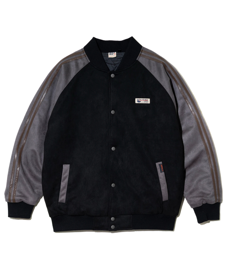 go slow caravan(ゴースローキャラバン) |DUCKSTER/ダックスター スエード/レザー調コンビ スタジアムジャケット (MENS)