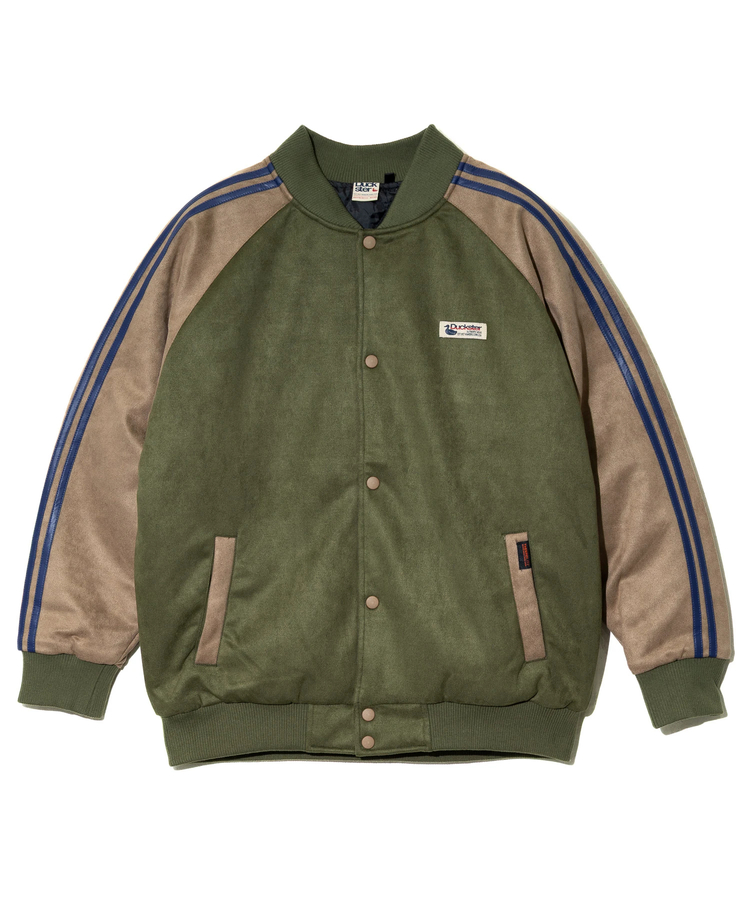 go slow caravan(ゴースローキャラバン) |DUCKSTER/ダックスター スエード/レザー調コンビ スタジアムジャケット (MENS)