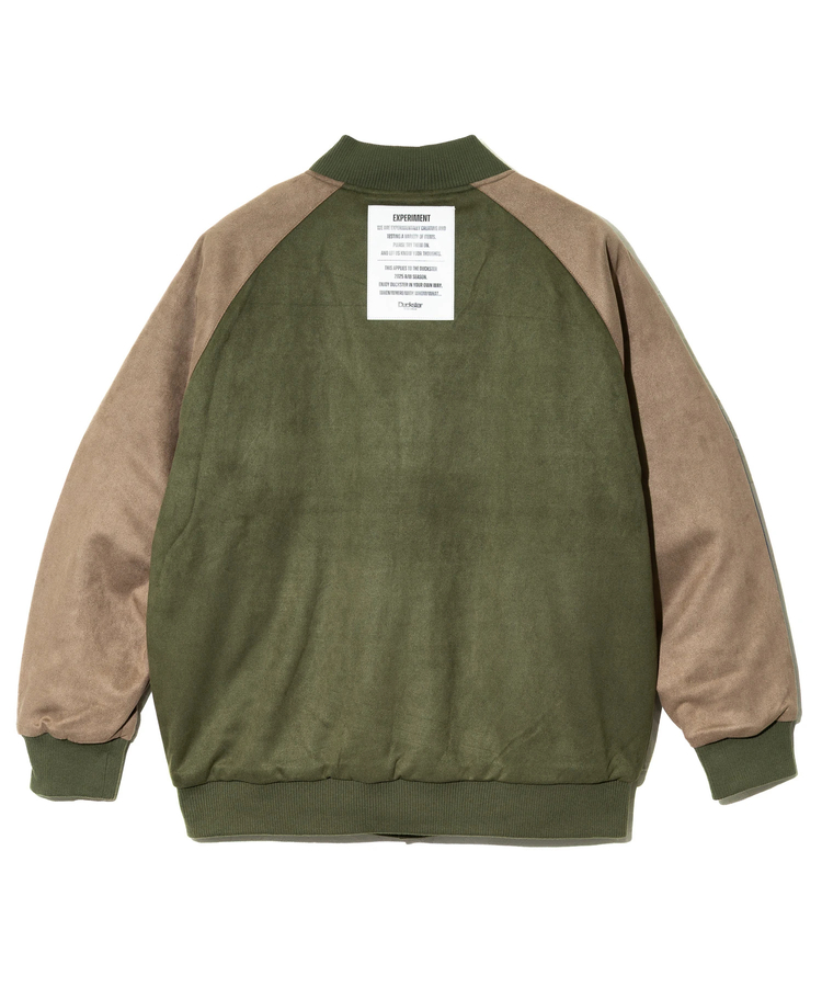 go slow caravan(ゴースローキャラバン) |DUCKSTER/ダックスター スエード/レザー調コンビ スタジアムジャケット (MENS)