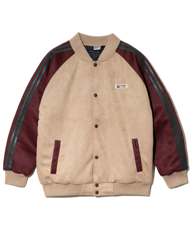go slow caravan(ゴースローキャラバン) |DUCKSTER/ダックスター スエード/レザー調コンビ スタジアムジャケット (MENS)