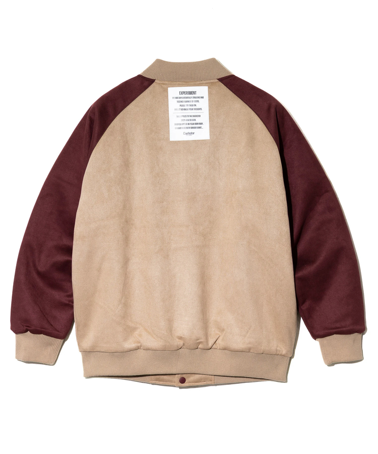 go slow caravan(ゴースローキャラバン) |DUCKSTER/ダックスター スエード/レザー調コンビ スタジアムジャケット (MENS)