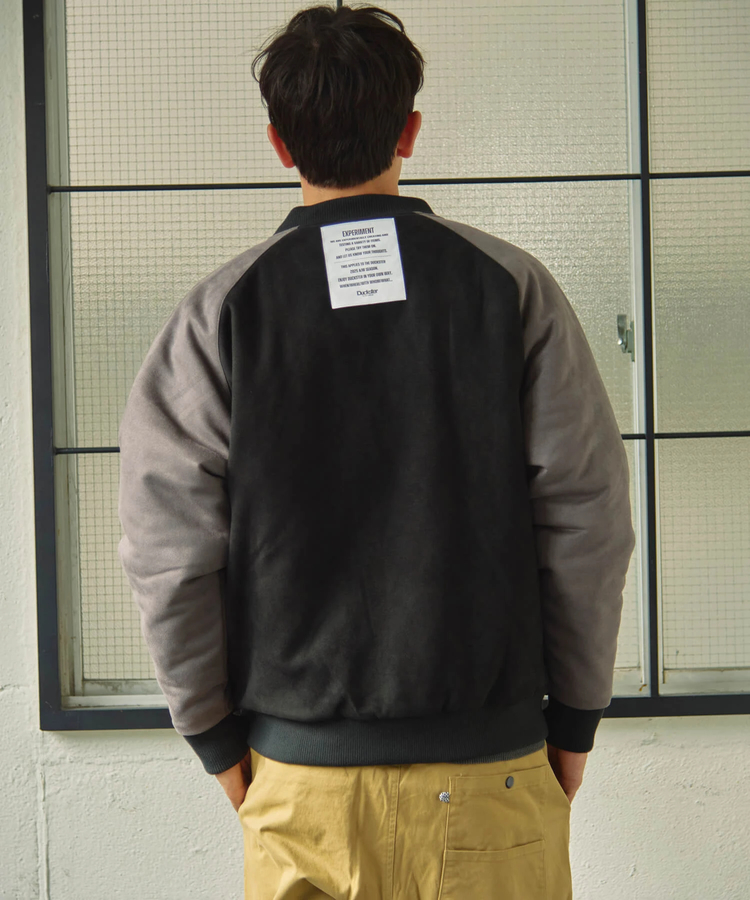 go slow caravan(ゴースローキャラバン) |DUCKSTER/ダックスター スエード/レザー調コンビ スタジアムジャケット (MENS)