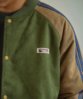 go slow caravan(ゴースローキャラバン) |DUCKSTER/ダックスター スエード/レザー調コンビ スタジアムジャケット (MENS)