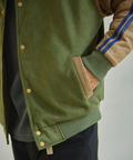 go slow caravan(ゴースローキャラバン) |DUCKSTER/ダックスター スエード/レザー調コンビ スタジアムジャケット (MENS)