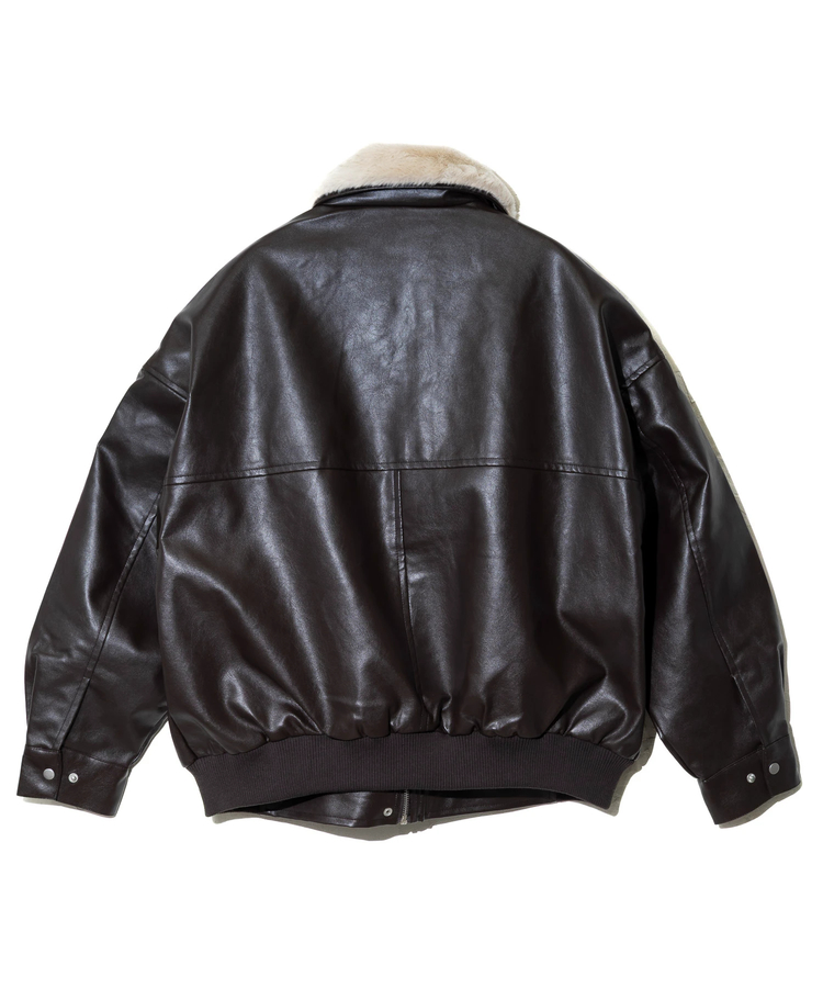 go slow caravan(ゴースローキャラバン) |Fun Fashion Future/ファンファッションフューチャー ティペット付きフェイクレザーブルゾン (WOMENS)