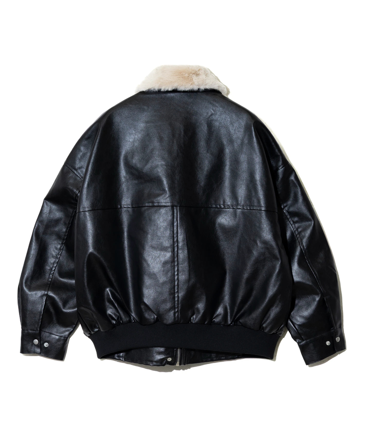 go slow caravan(ゴースローキャラバン) |Fun Fashion Future/ファンファッションフューチャー ティペット付きフェイクレザーブルゾン (WOMENS)