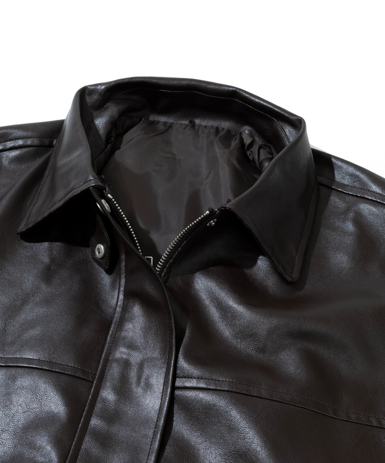 go slow caravan(ゴースローキャラバン) |Fun Fashion Future/ファンファッションフューチャー ティペット付きフェイクレザーブルゾン (WOMENS)