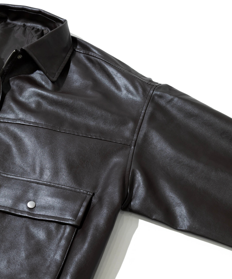 go slow caravan(ゴースローキャラバン) |Fun Fashion Future/ファンファッションフューチャー ティペット付きフェイクレザーブルゾン (WOMENS)