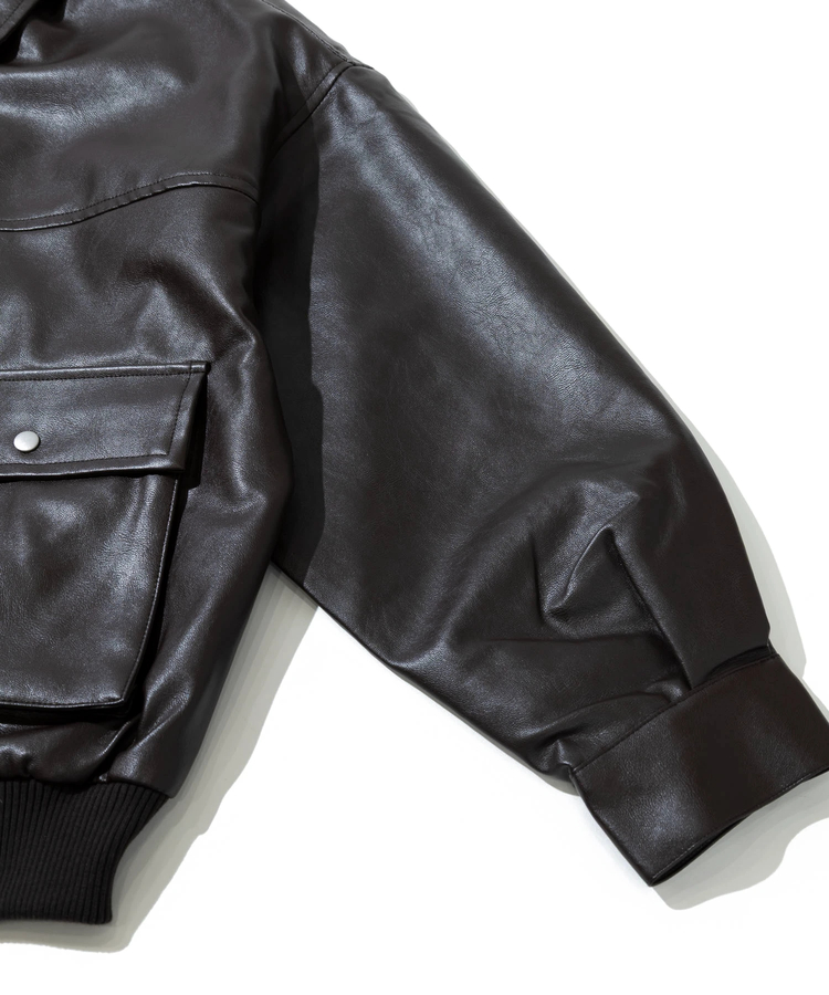 go slow caravan(ゴースローキャラバン) |Fun Fashion Future/ファンファッションフューチャー ティペット付きフェイクレザーブルゾン (WOMENS)