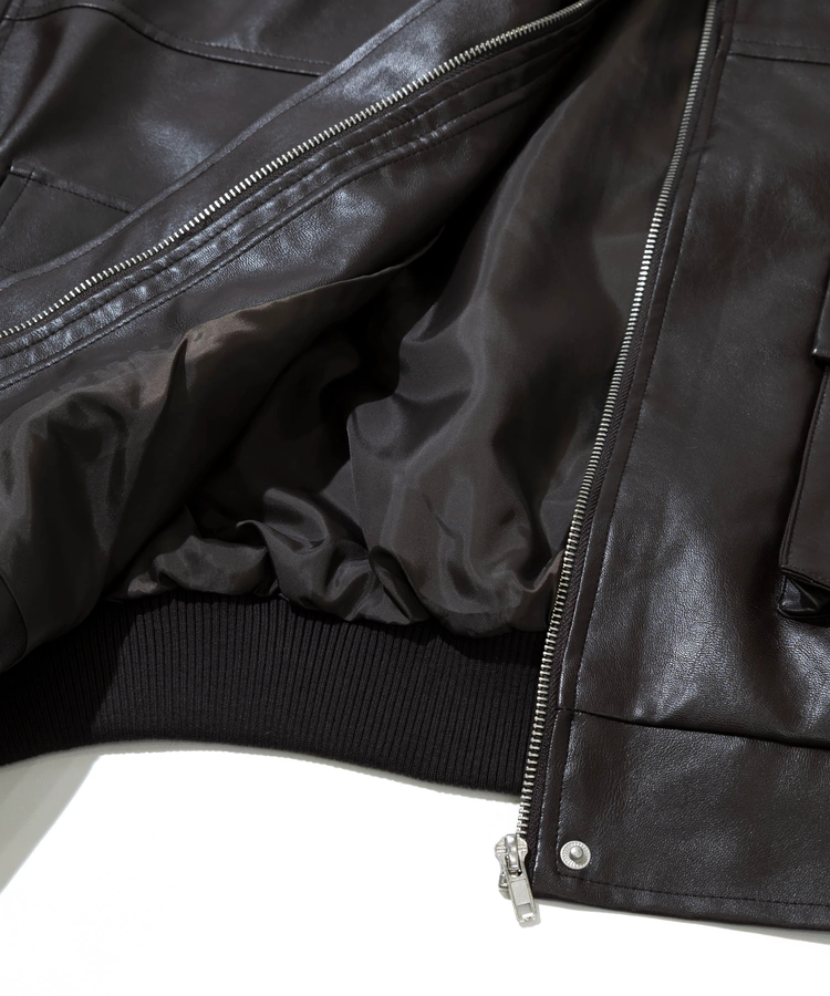 go slow caravan(ゴースローキャラバン) |Fun Fashion Future/ファンファッションフューチャー ティペット付きフェイクレザーブルゾン (WOMENS)