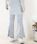 JACKROSE(ジャックローズ) |ARL ヒョウ柄ジャガードフレアーパンツ(WOMENS)