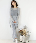 JACKROSE(ジャックローズ) |ARL ヒョウ柄ジャガードフレアーパンツ(WOMENS)