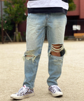 JACKROSE(ジャックローズ) |JE ワイドテーパードダメージデニム(MENS)