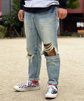 JACKROSE(ジャックローズ) |JE ワイドテーパードダメージデニム(MENS)