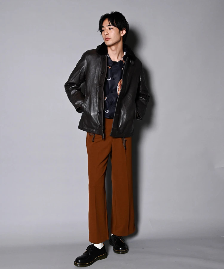 JACKROSE(ジャックローズ) |HOUSTON/ヒューストン N-1 DECK LEATHER JACKET