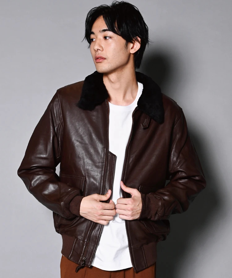 JACKROSE(ジャックローズ) |HOUSTON/ヒューストン G-1 LEATHER JACKET