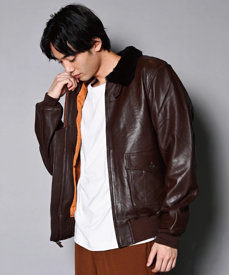 HOUSTON / ヒューストン 8172 G-1 LEATHER JACKET / G-1レザー