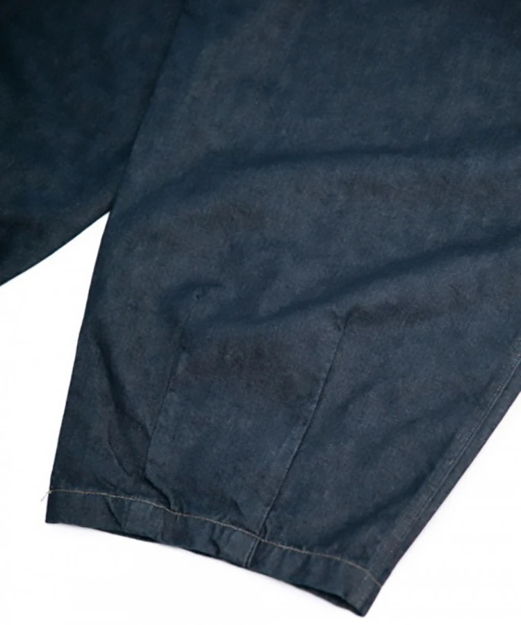 ANGLAN / アングラン-Stone Vintage Denim Balloon Pants